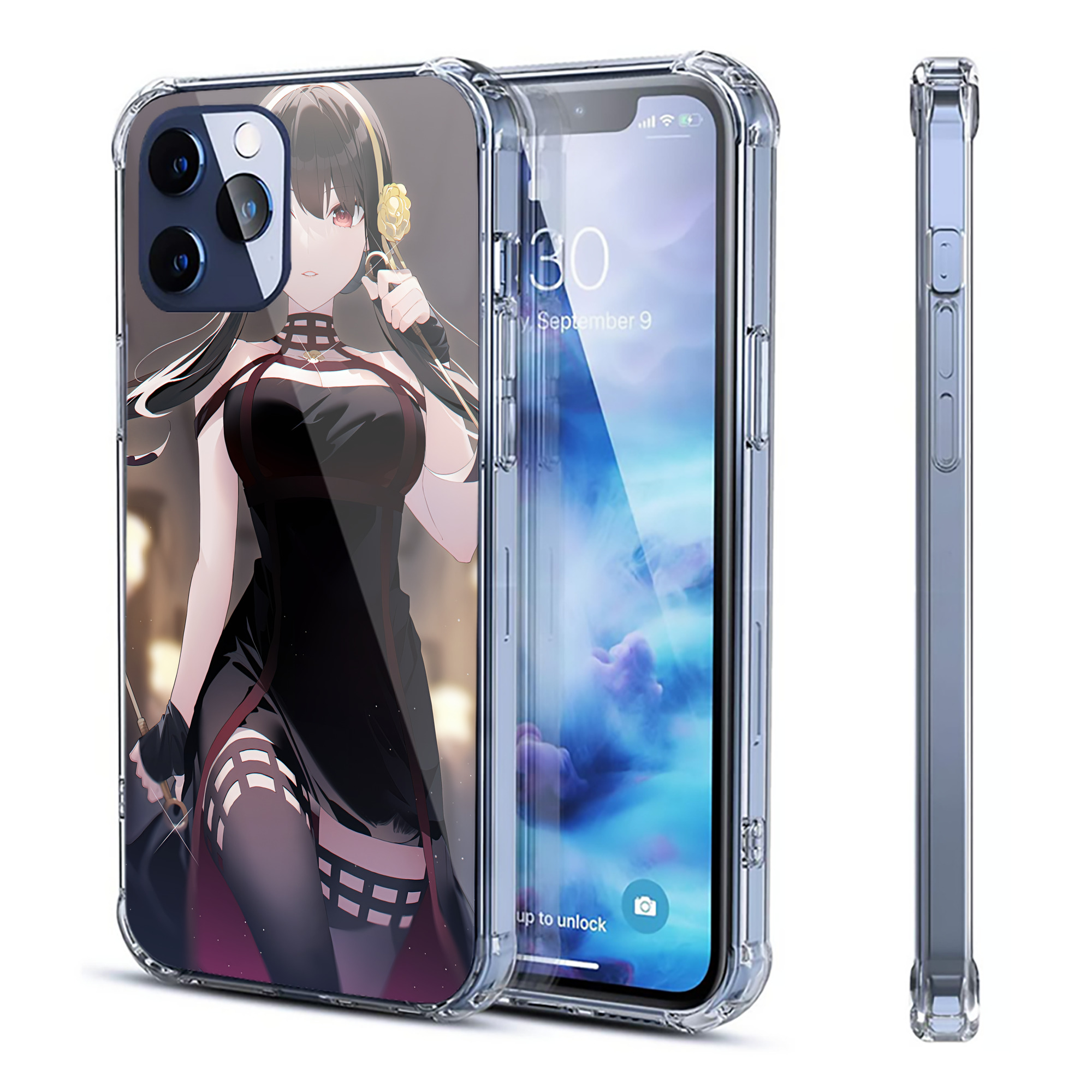 （画像用） SPY×FAMILY间谍家家酒 【iPhone 12シリーズ対応】透明スマホケース（クリアソフトケース）
